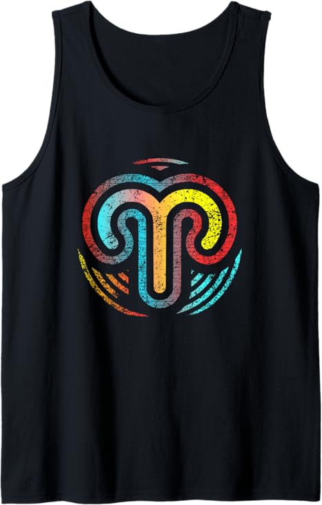 Astrology with Aries Zodiac Sign of Horoscope Tank Top