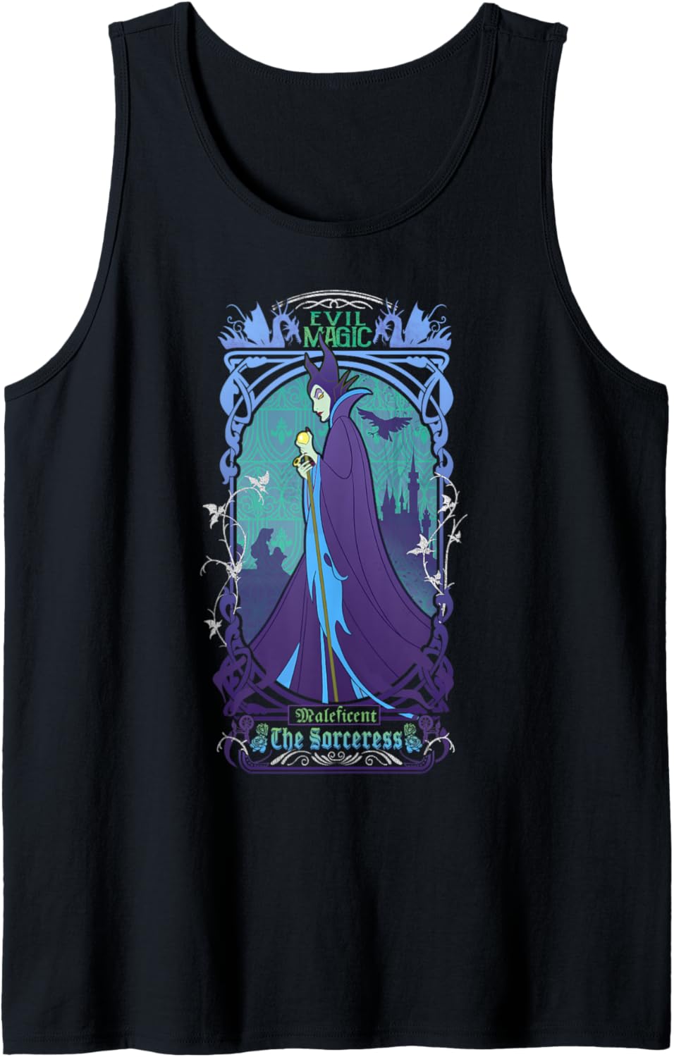 Disney Maleficent The Sorceress Deep Purple Tank Top