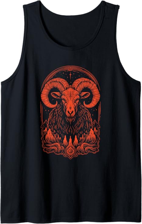 Aries Star Sign Zodiac Horoscope - Biker Theme Tank Top