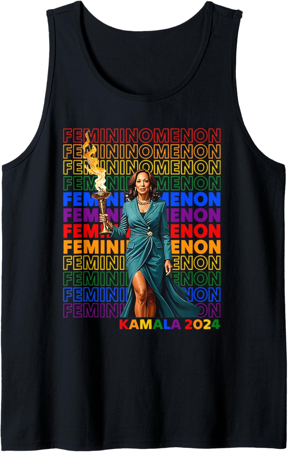 What We Really Need Is A Femininomenon Kamala Rainbow Tank Top What We Really Need Is A Femininomenon Kamala Rainbow Tank Top