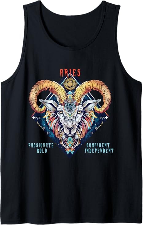 Aries Zodiac Sign Tank Top