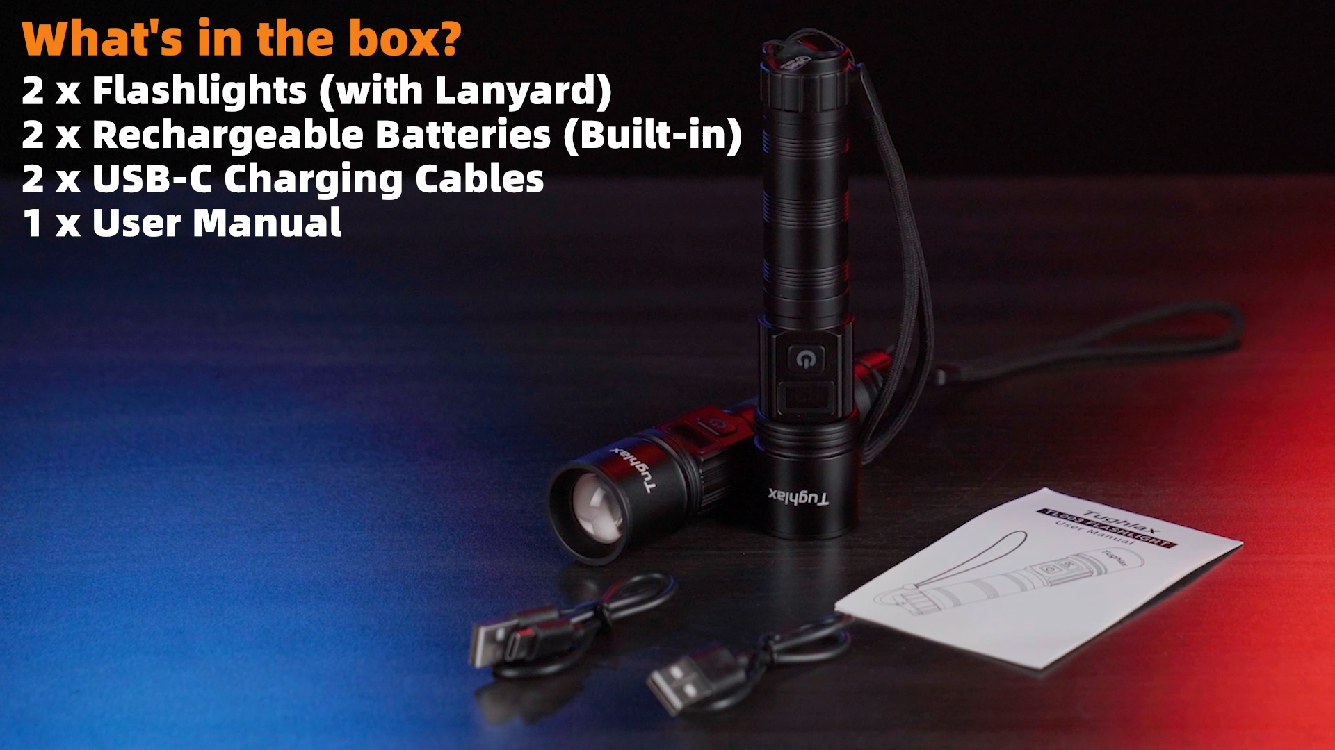 Amazon.com: Tughlax LED Rechargeable Flashlights 9900 High Lumens