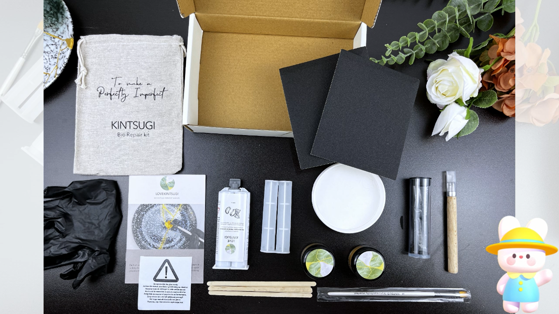 Bio Kintsugi Repair Kit, Food Safety Bio Resin Kintsugi Kit, Bio