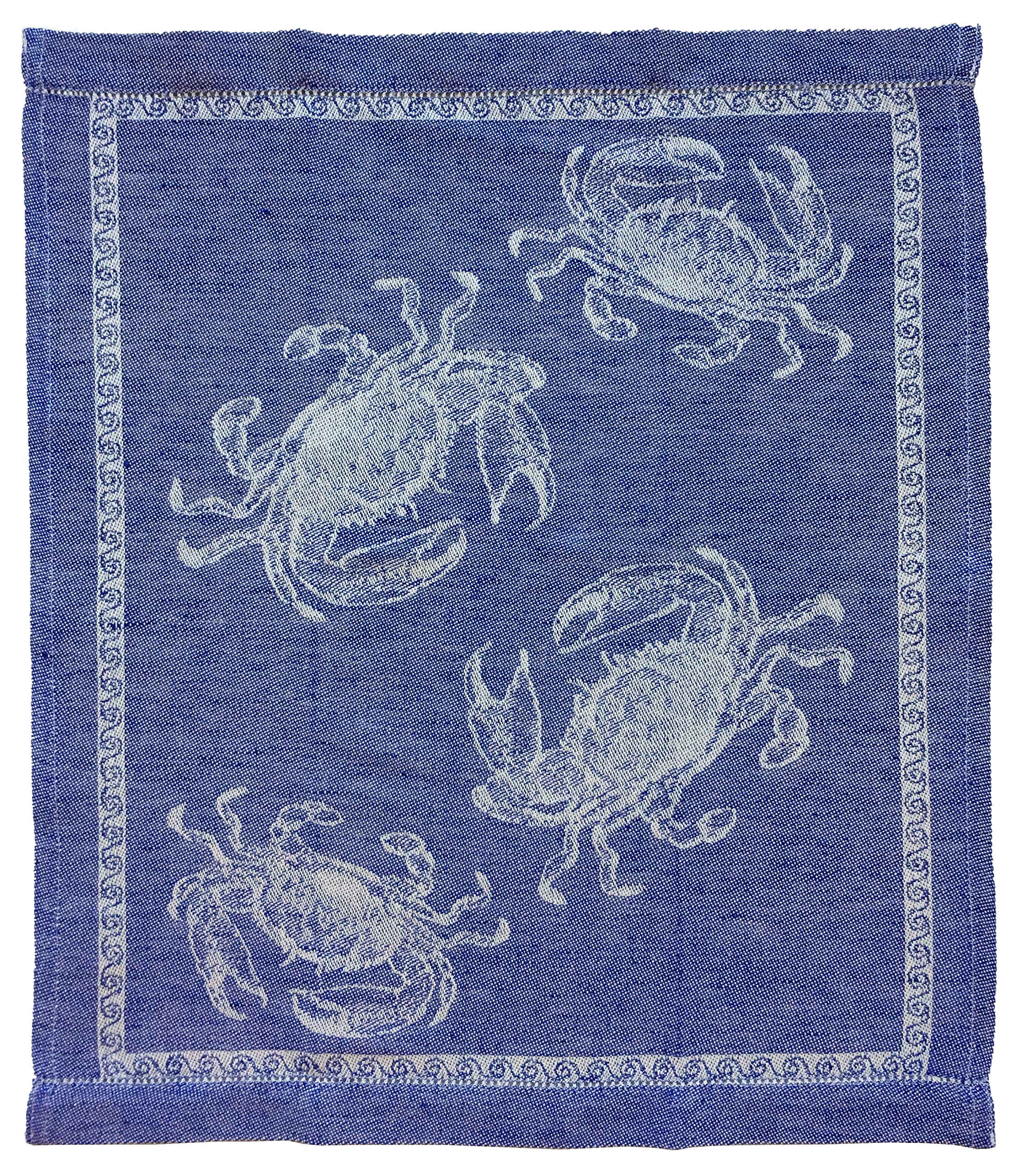 Abbiamo Tutto Crab Guest Towel, Blue