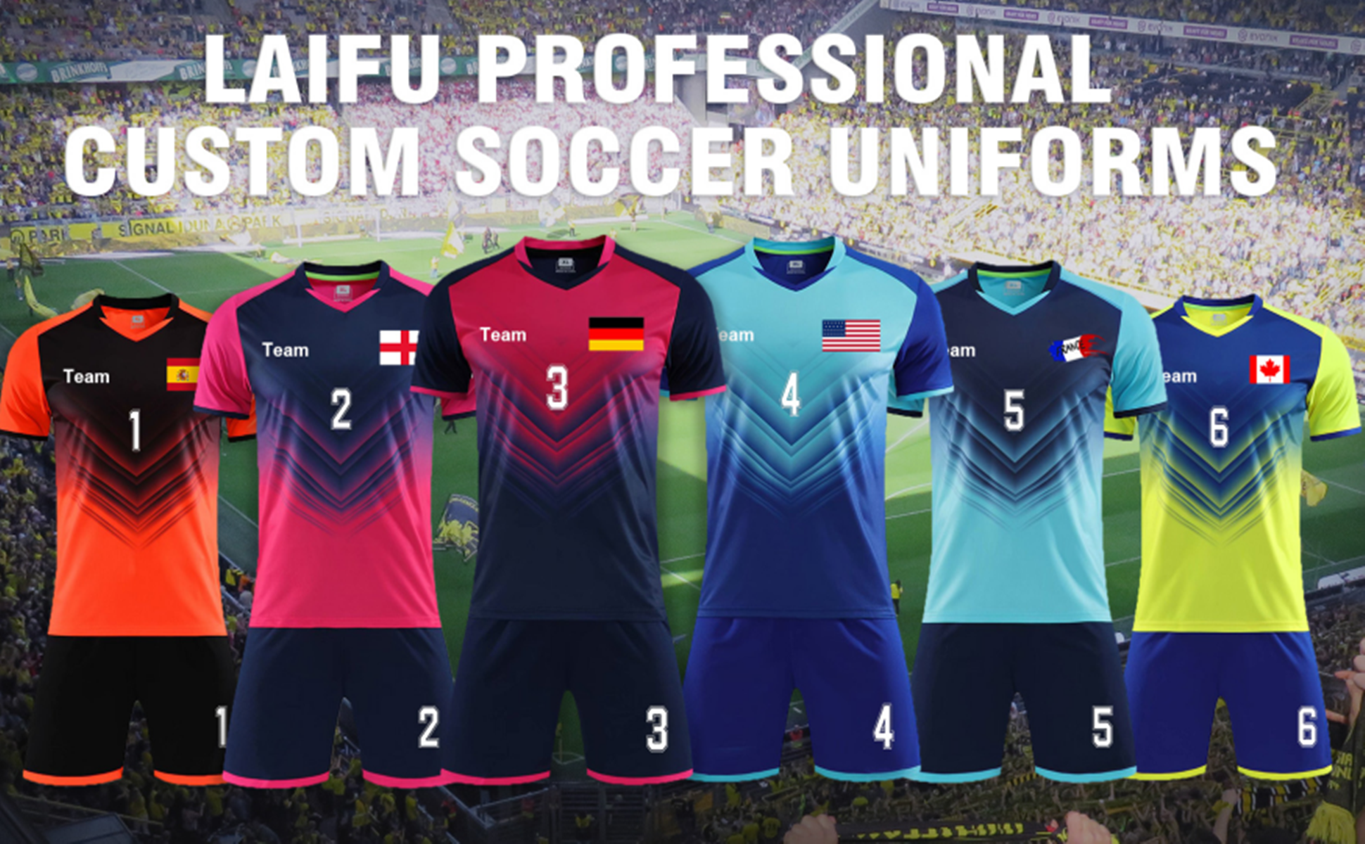 Maglie Calcio Personalizzate LAIFU - Kit Completo Con Nome E Numero | Taglie Adulto E Bambino - Foto 2