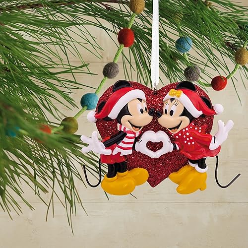 Miniatura 5 de Hallmark Disney Mickey y Minnie Love Adorno de Navidad