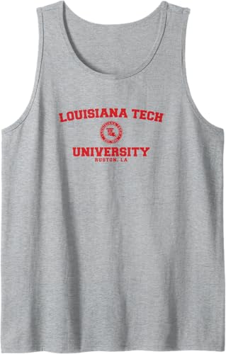 Miniatura 6 de Louisiana Tech Bulldogs Large One Color Tank Top Negro,Jaspeado Oscuro,Gris Jaspeado