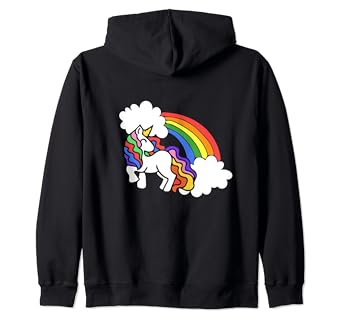 unicorn zip hoodie