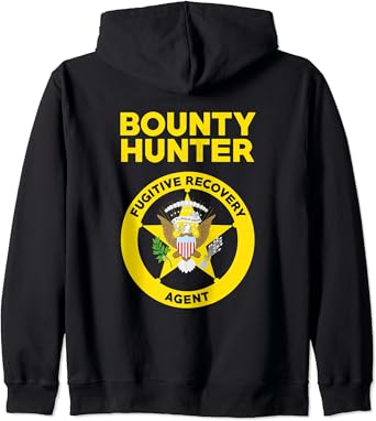 Amazon Com Bounty Hunter Fugitive Recovery Agent Bail Bondsman Duty Zip Hoodie Ropa Zapatos Y Joyeria