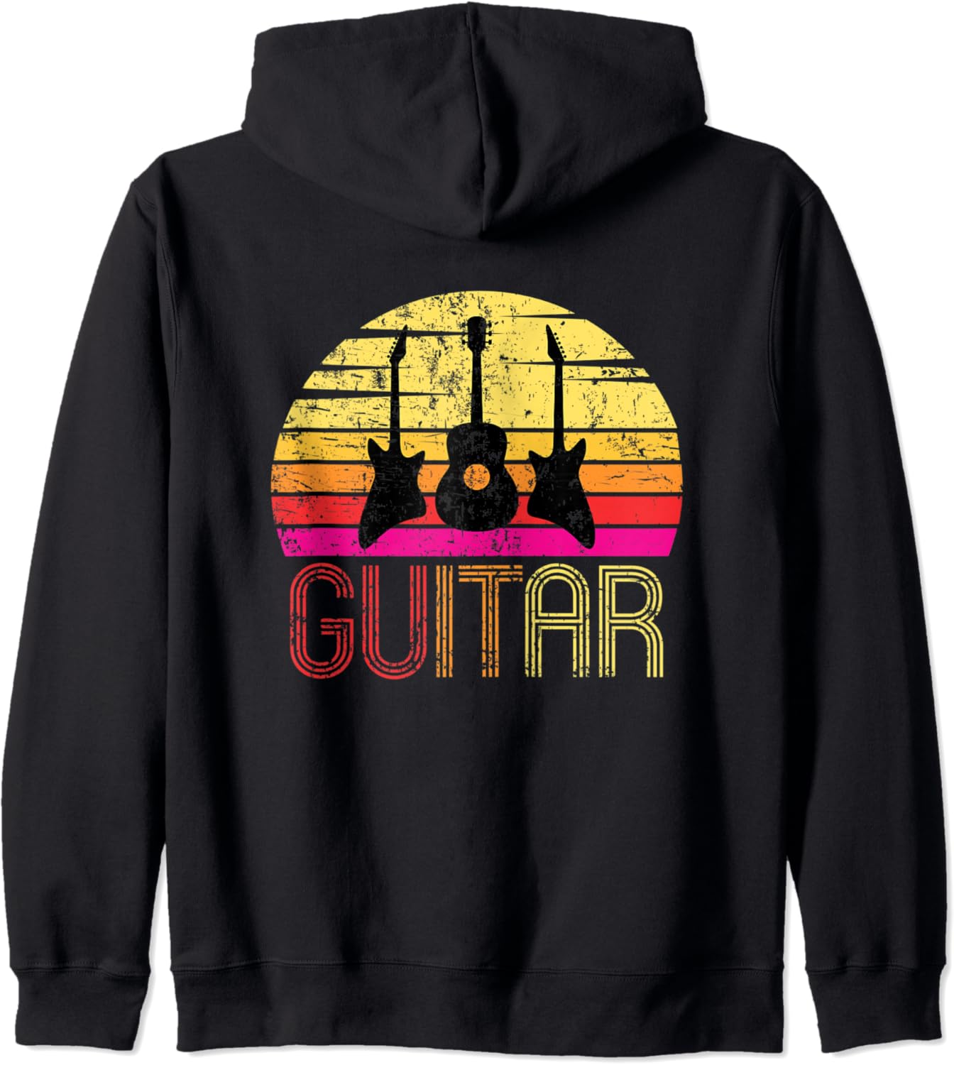 Vintage Retro Guitar Design Guitar Player