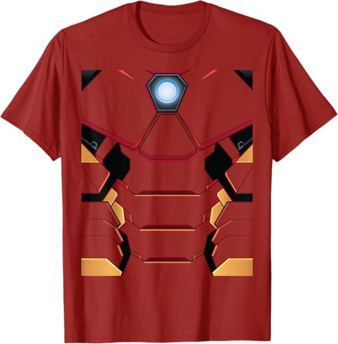 Marvel Camiseta de disfraz de Iron Man Tony Stark Rojo