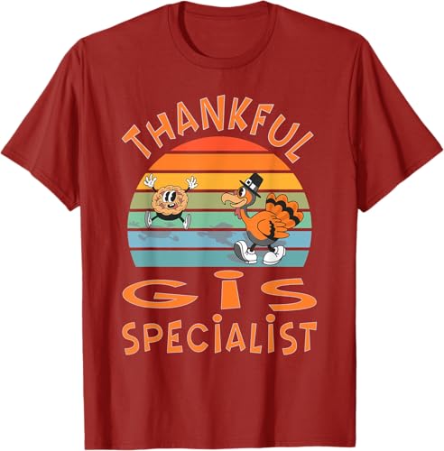 Miniatura 4 de GIS Specialist Job Funny Thanksgiving T-Shirt