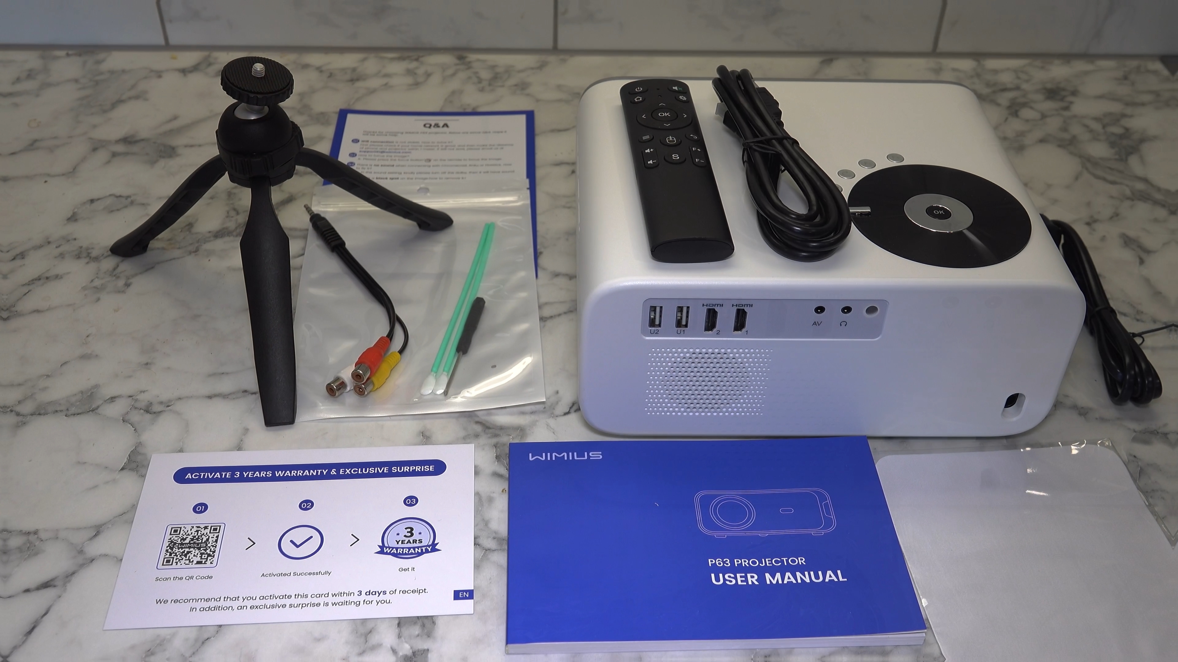 Watch Wimius P63 Video Projector Big Screen Entertainment at Home