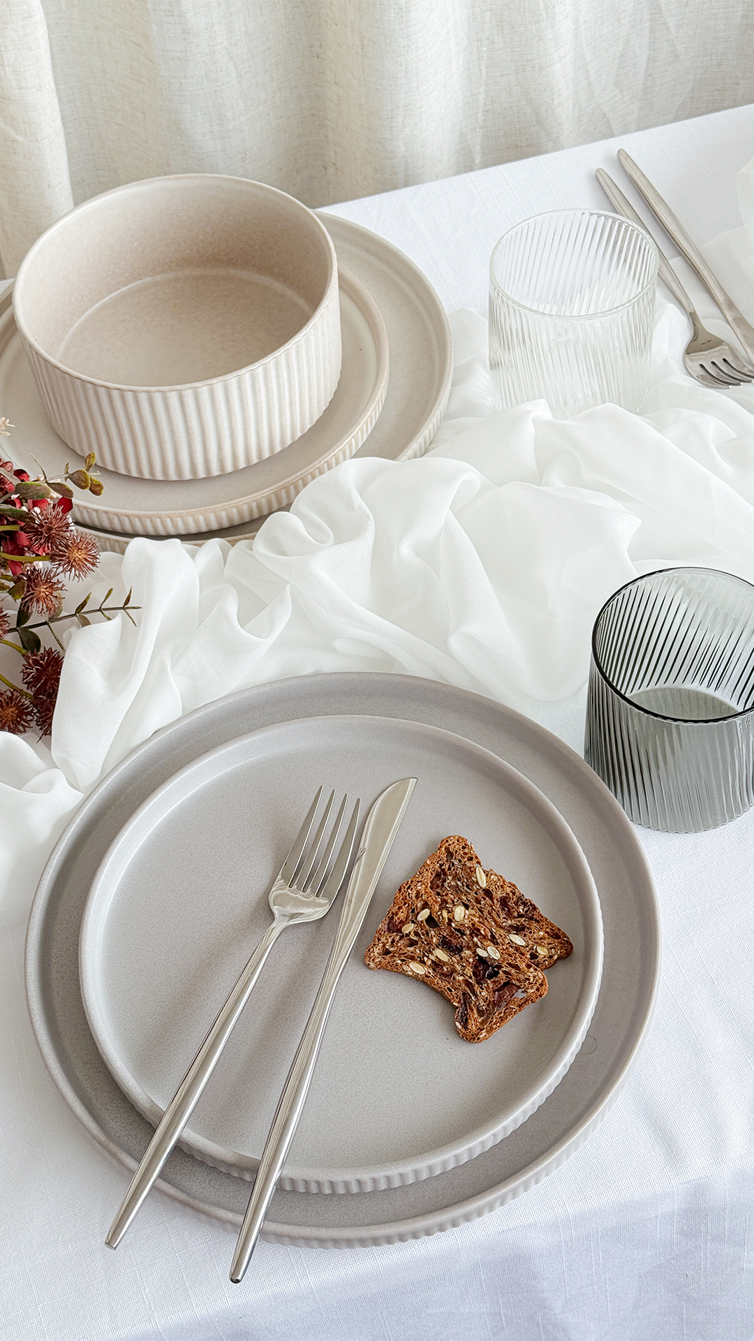 Amazon.com | Stone Lain Haven Stoneware 32-Piece Dinnerware Set