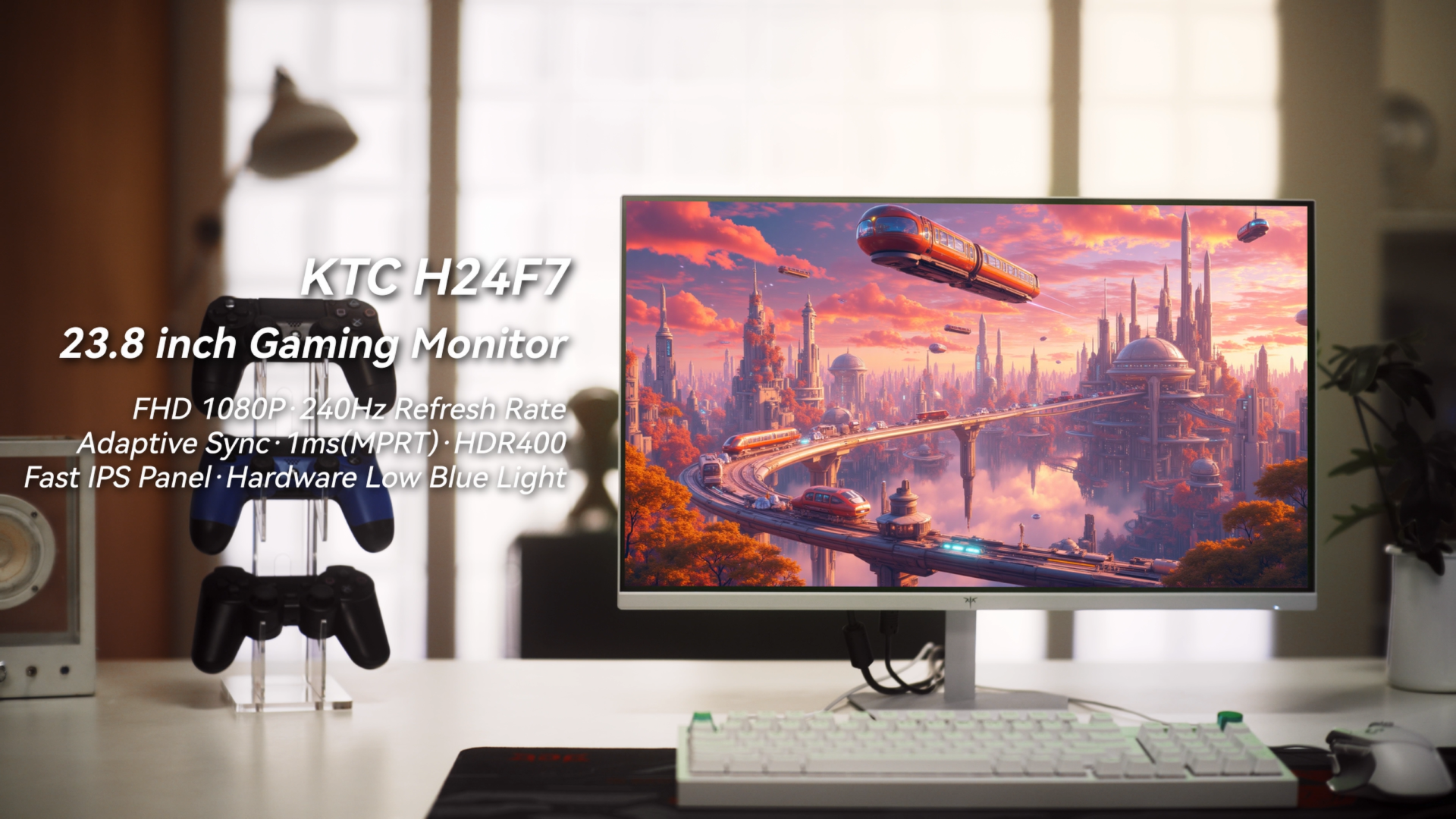 KTC Gaming Monitor 240Hz 24 Inch | FHD@240Hz | Fast IPS Panel
