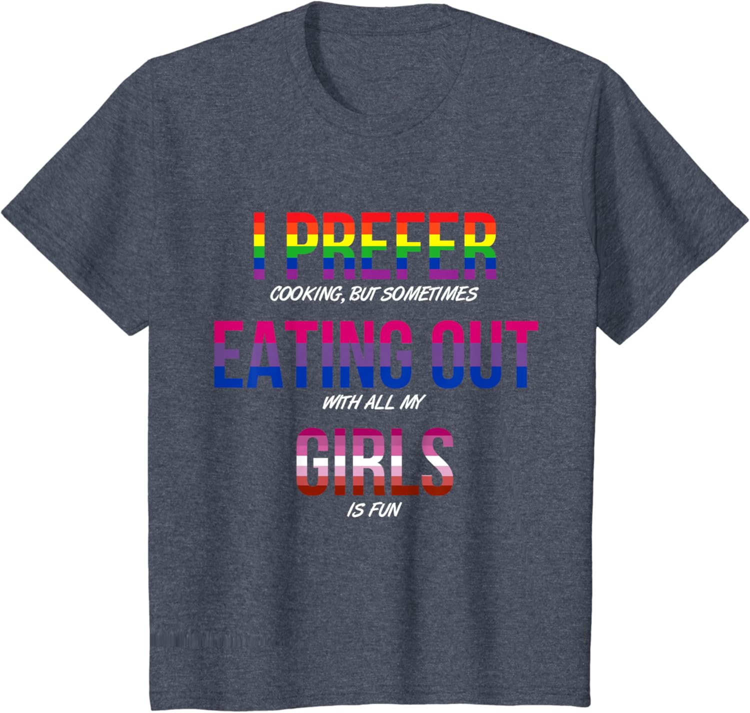 Gay Bisexual Lesbian Pride Flag LGBTQ Funny LGBT Ally Gift T-Shirt