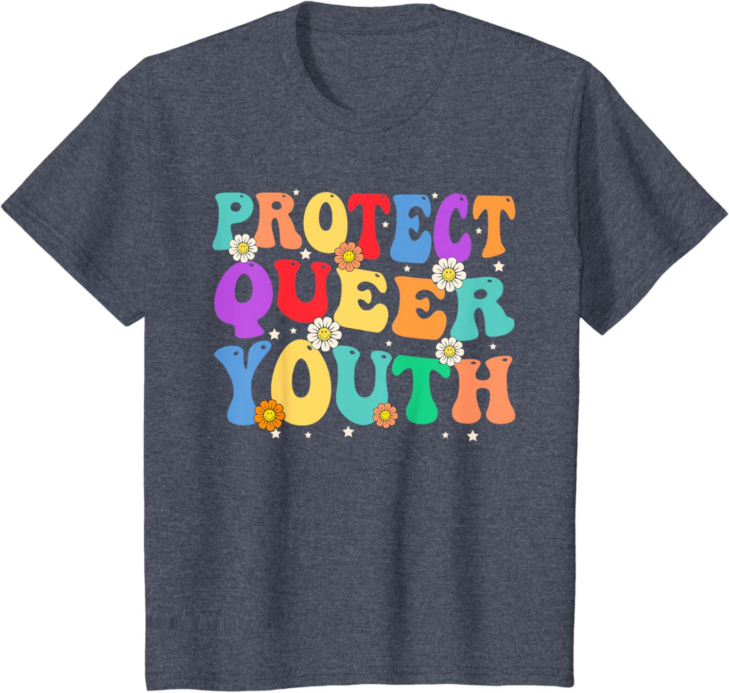 Groovy Protect Queer Youth Protect Trans Kids Trans Pride T-Shirt