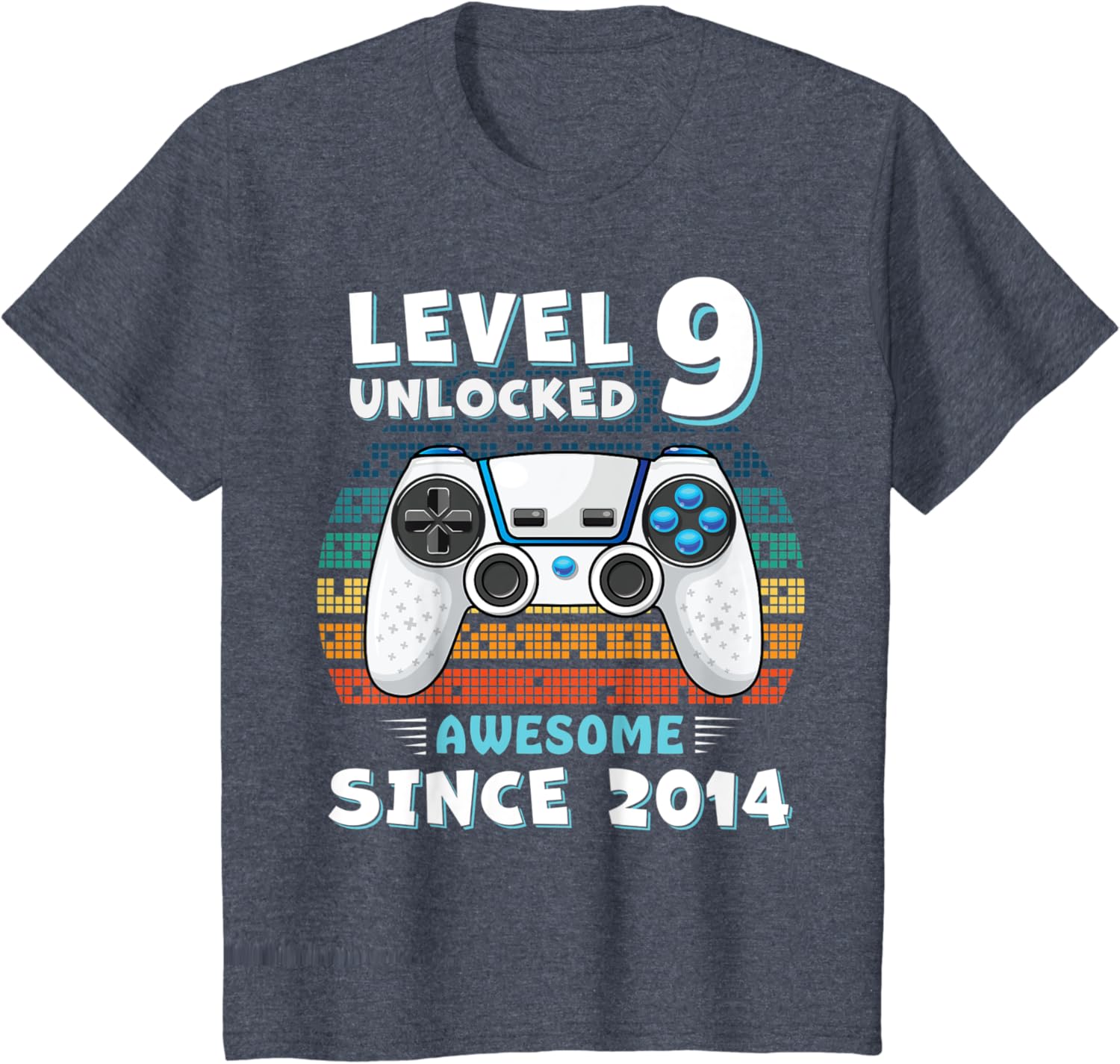 Nine 9yr BDay Son Boy Funny Gamer 9th 9 Year Old Birthday T-Shirt
