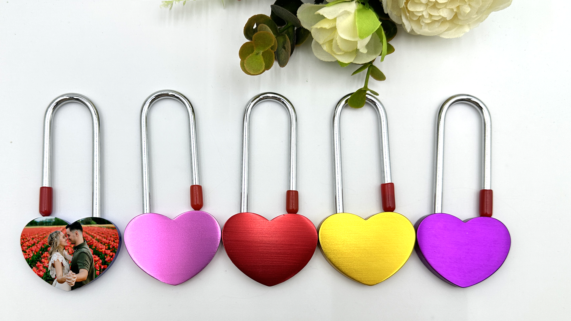 UBMPJ Personalized Lock with Photo Custom Padlock with Engraved