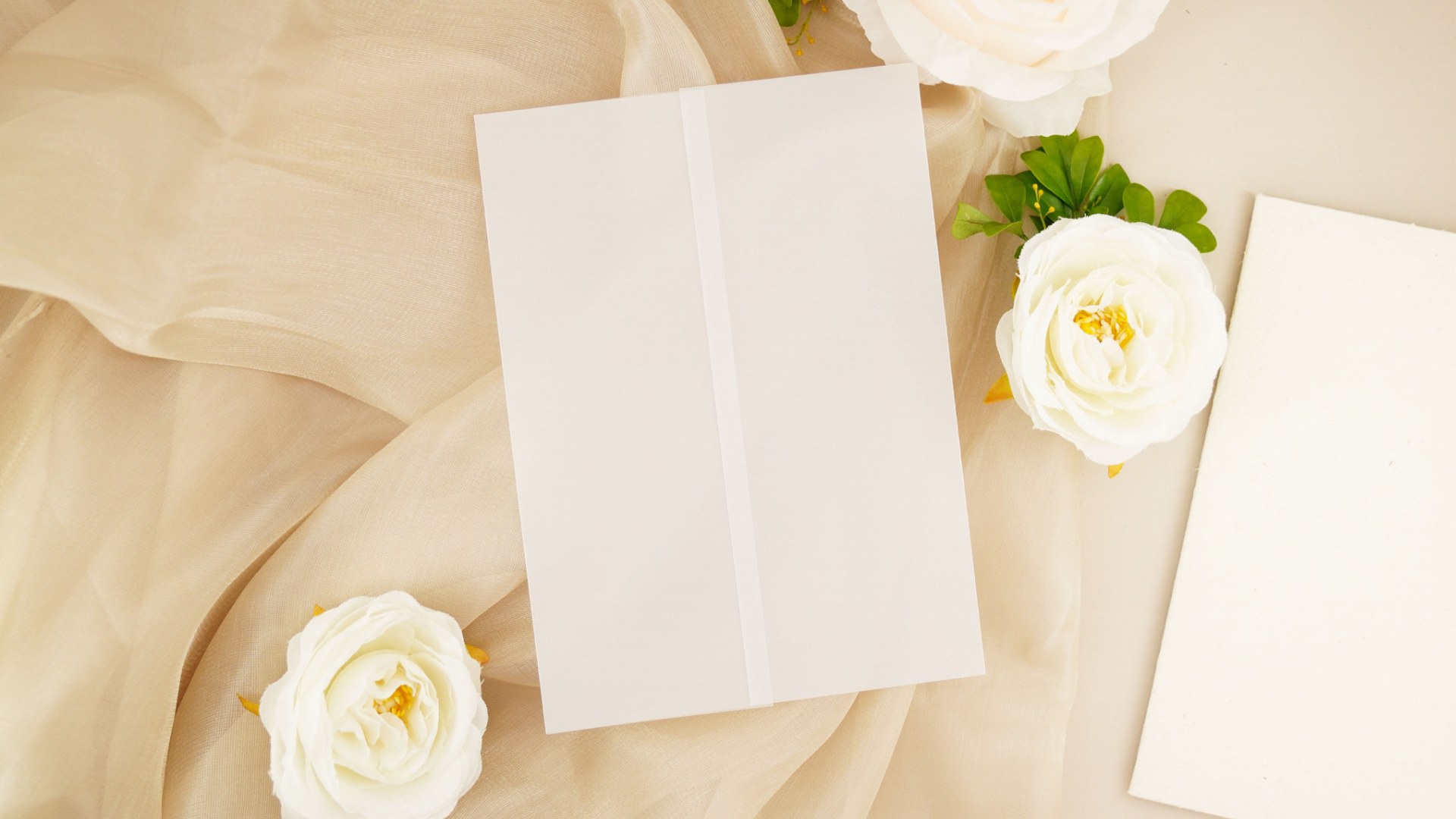 Vellum Jackets 5x7 Vellum Invitation Wrap 5x7 Invitations Vellum Jacket Vintage Floral Wedding Invitation Kit