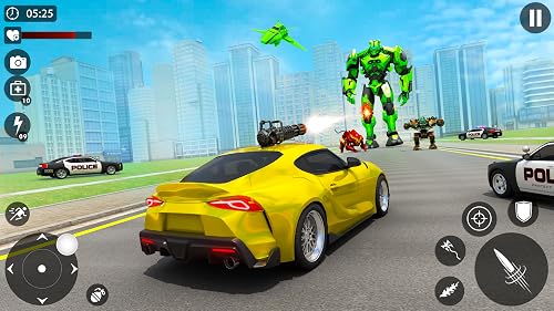 Multi Robot Transform Game :Robot Futuristic Mech Warrior Action – vue 4