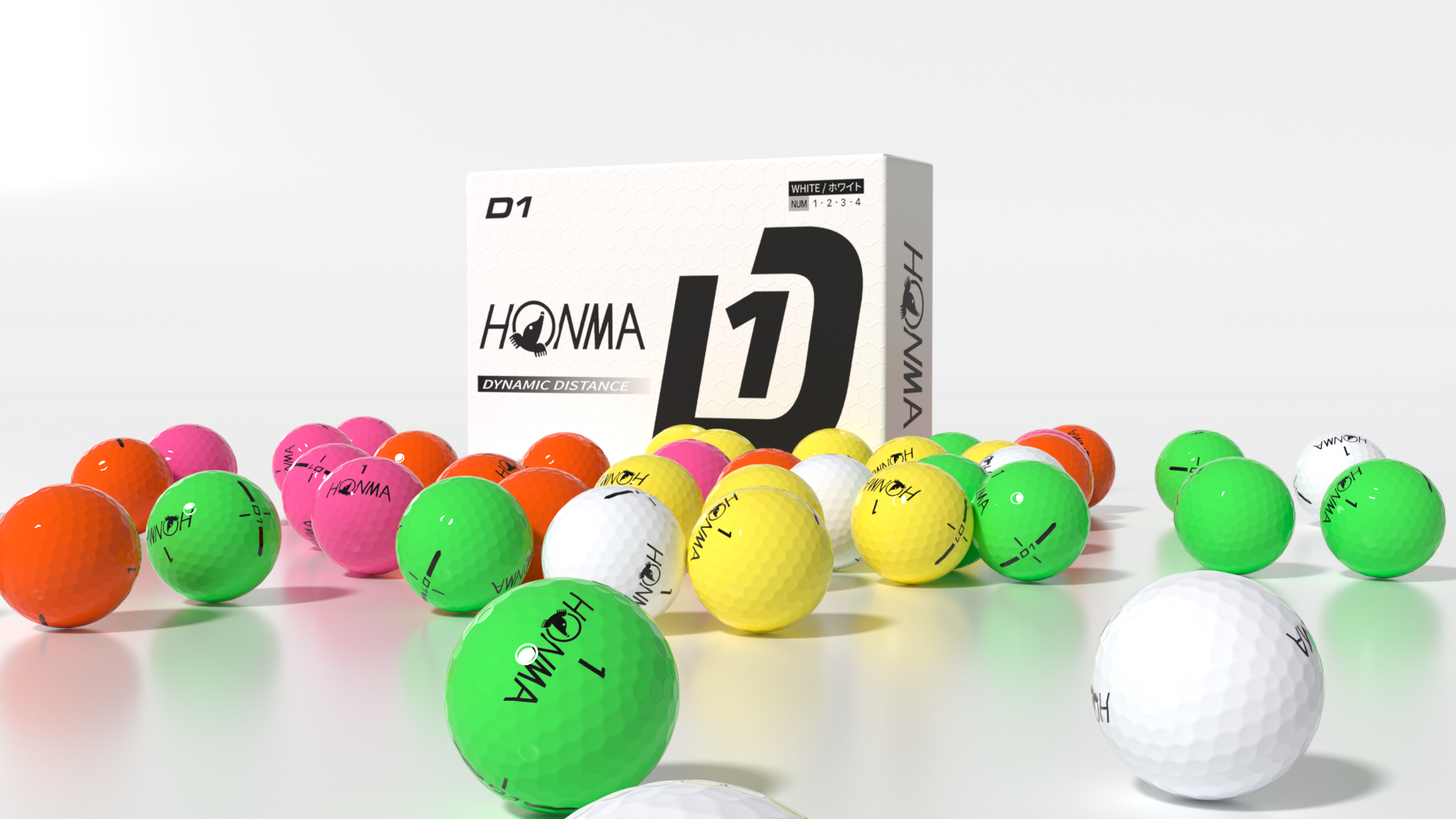 Honma 2024 D1 Distance Golf Balls,Extra Soft Feel with Long