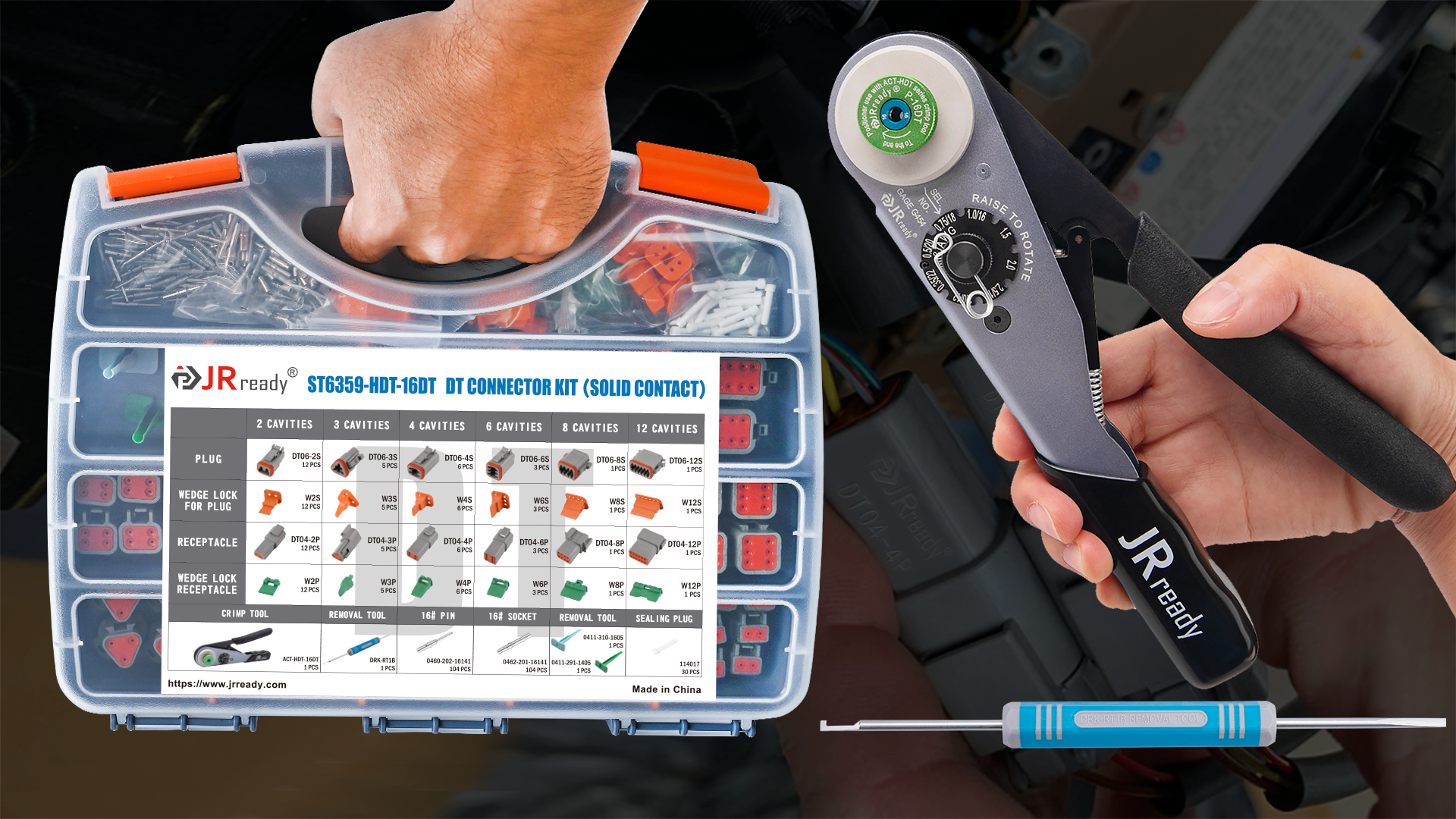 Amazon.com: JRready ST6359 Deutsch Connector Kit, 2 3 4 6 8 12 Pin
