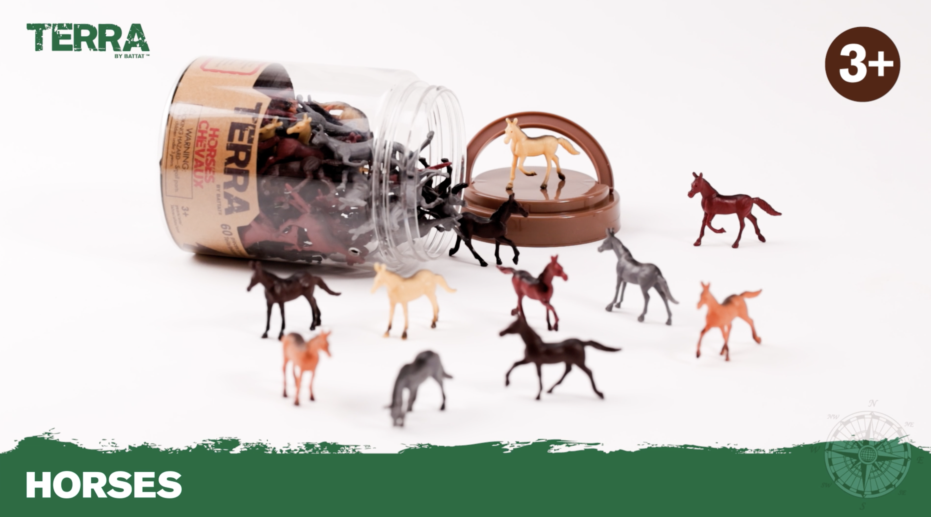 Amazon.com: Terra by Battat – 60 Pieces Wild Horses Tube