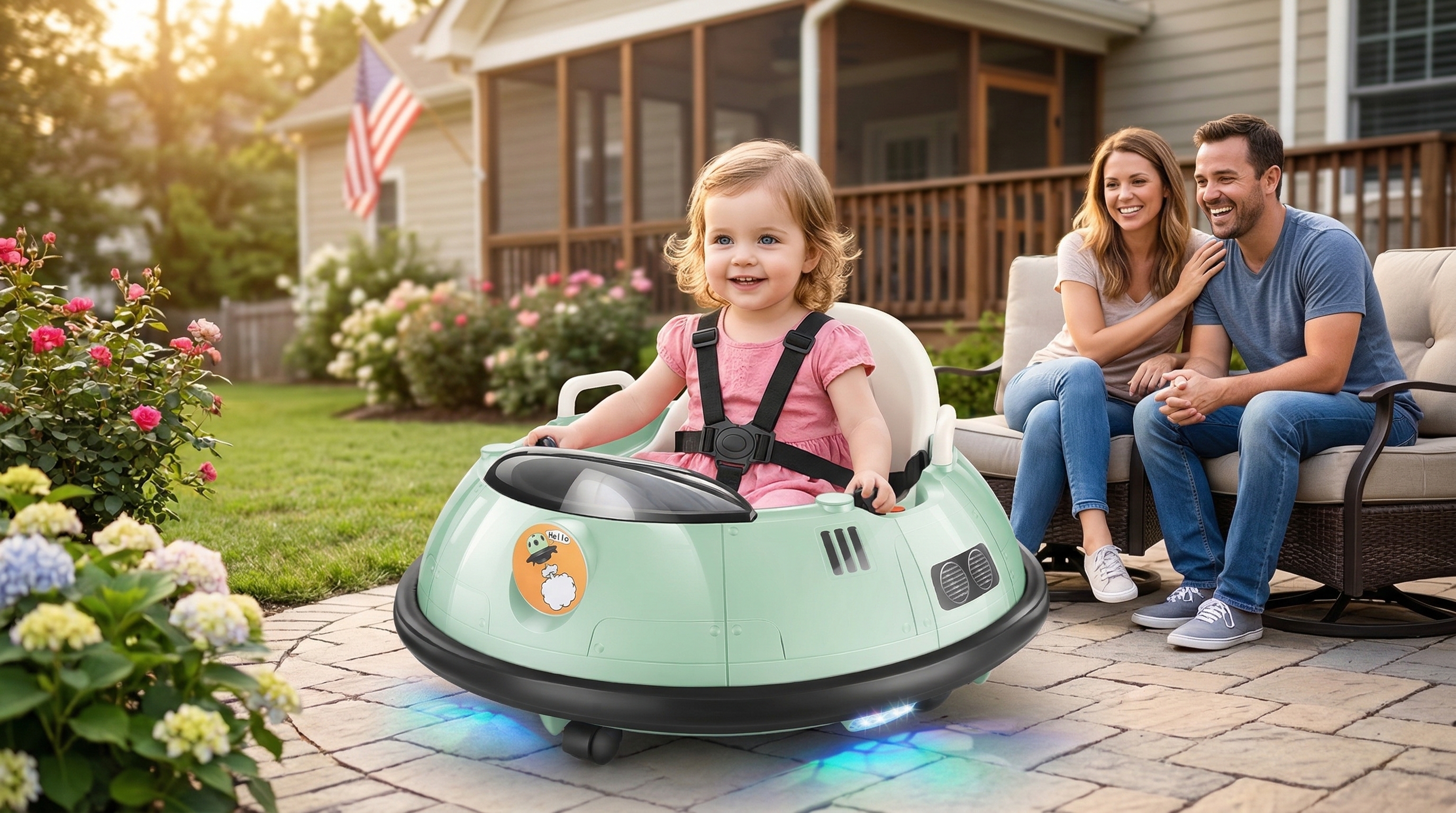 Amazon.com: Hikole Baby Bumper Car with Remote Control, 12V
