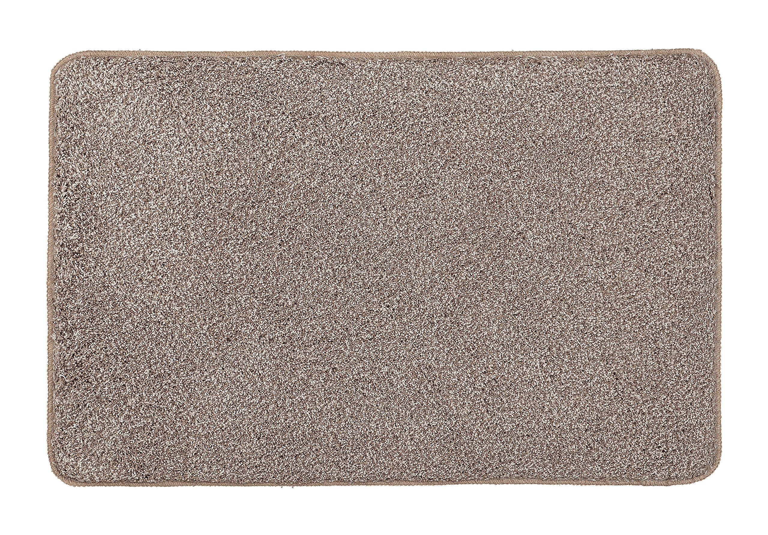 Kleine Wolke 4071271519 Badteppich Seattle, Polyester, 60 x 90 x 3 cm, Taupe