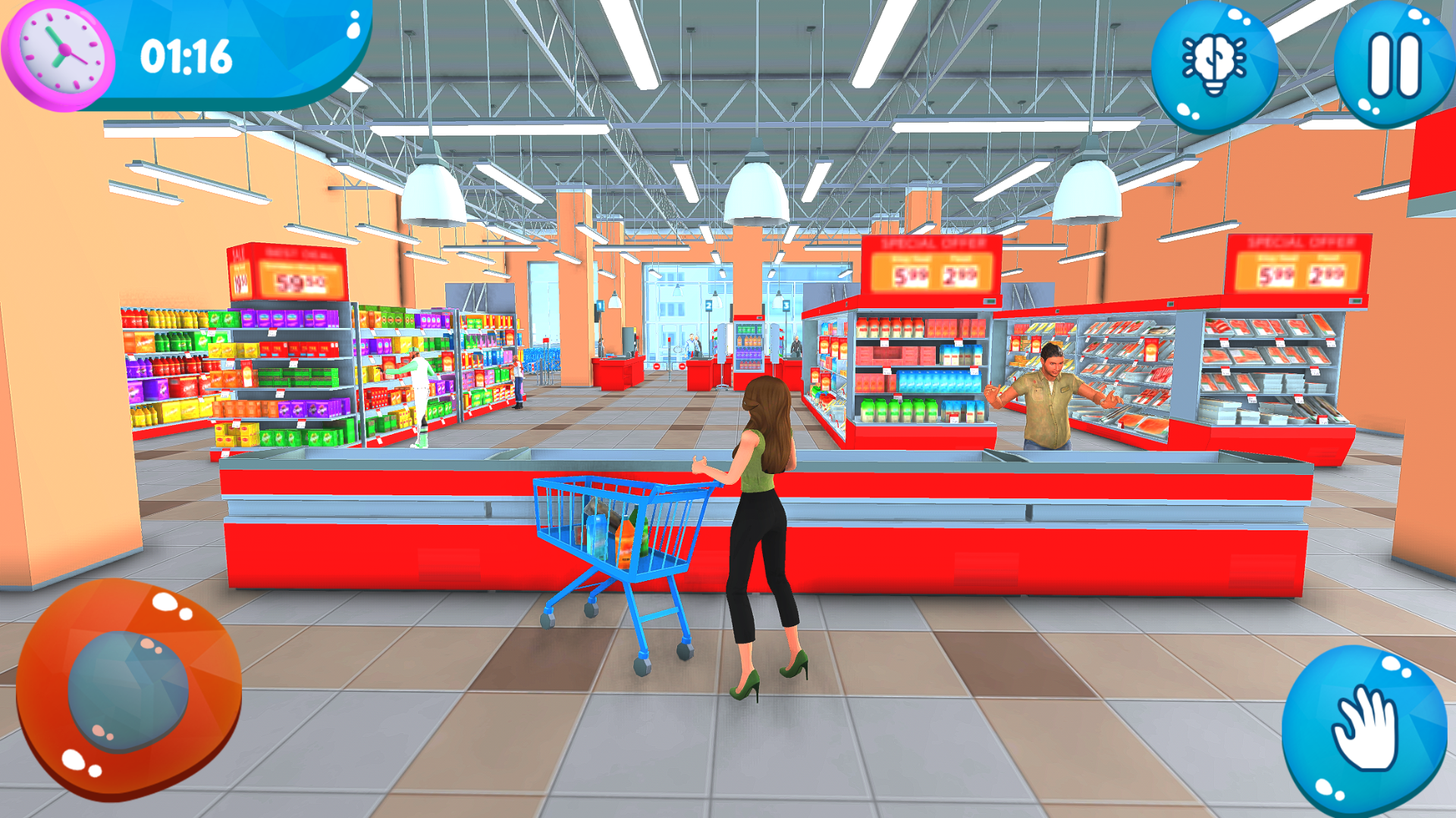 Supermarket Shopping Mall 3D Rich Girl Superstore Grocery Simulator Virtual Food Shopping Game ...