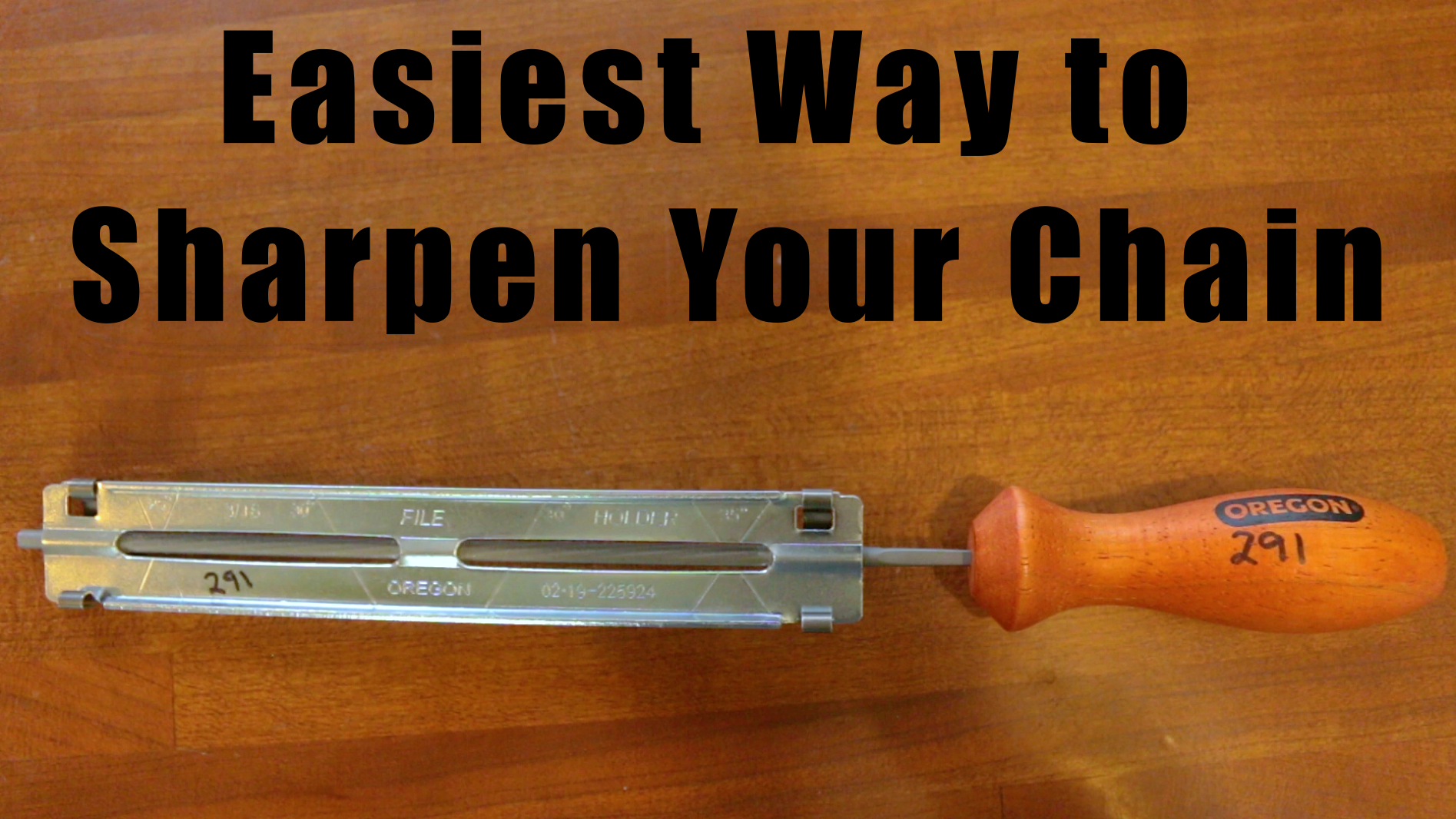 Watch Easiest Way to Sharpen Your Chainsaw Chain on Amazon Live