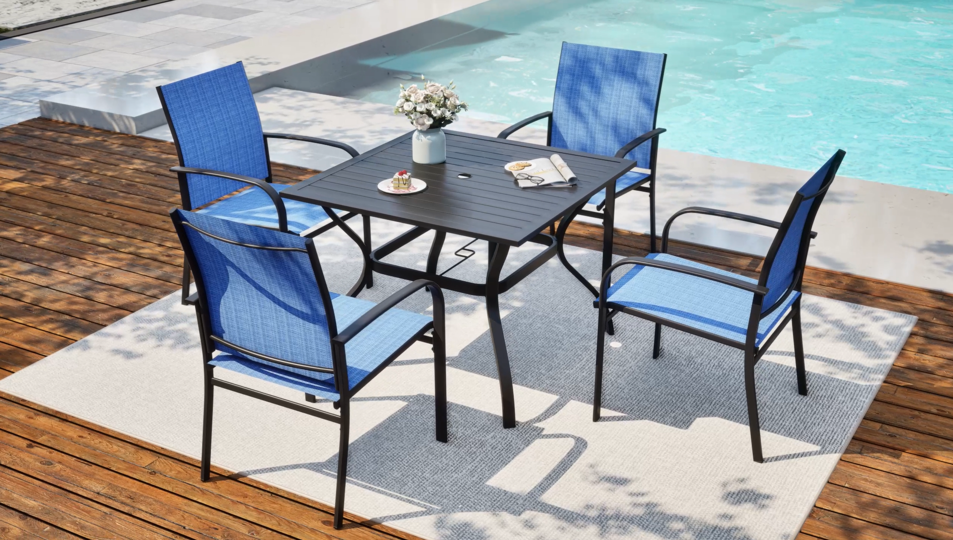 Amazon.com: SUNSHINE VALLEY Patio Dining Set for 8, 60
