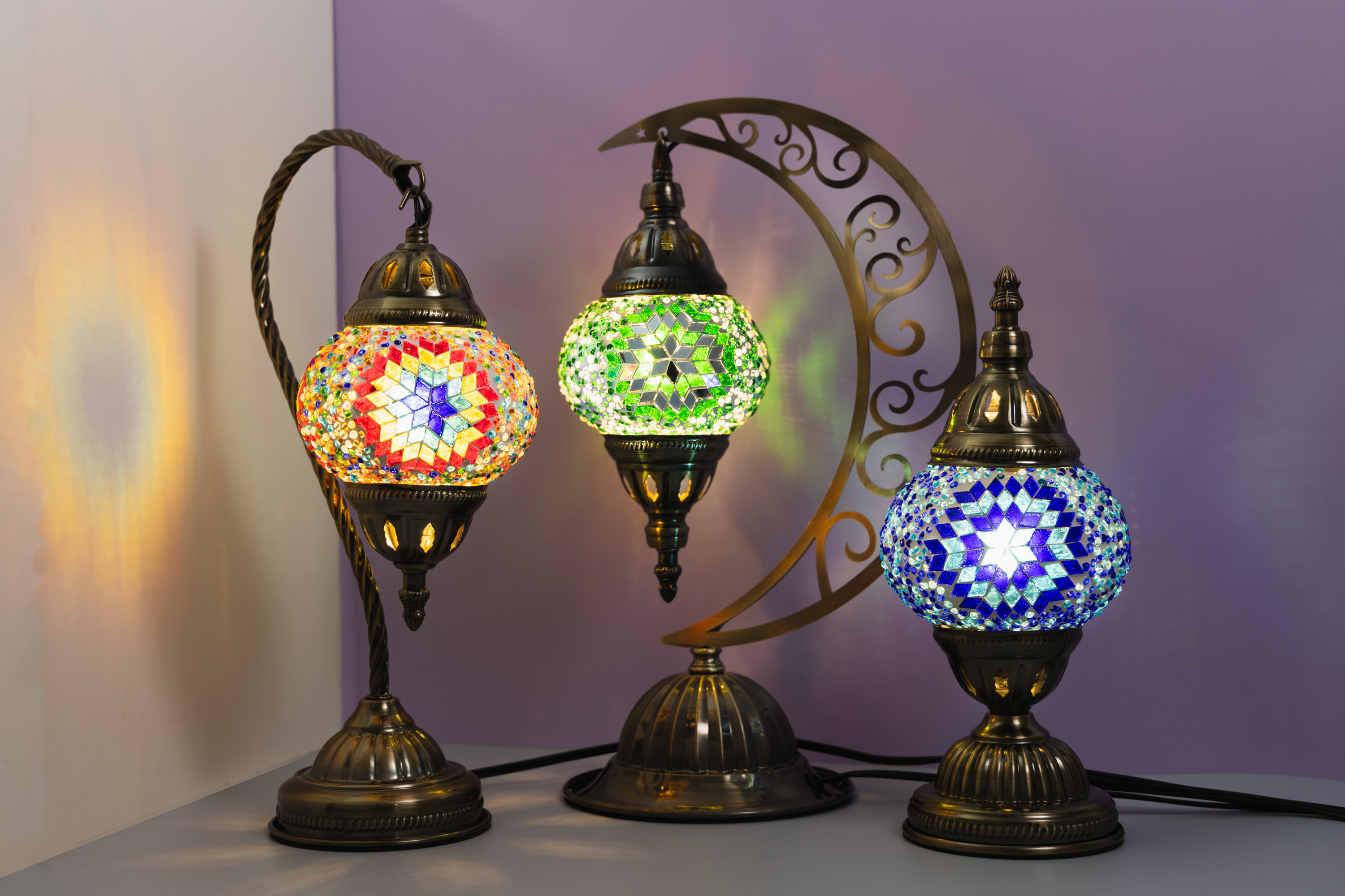KRAFTSTORIES DIY Turkish Mosaic Lamp Craft Kit| Large Swan Neck
