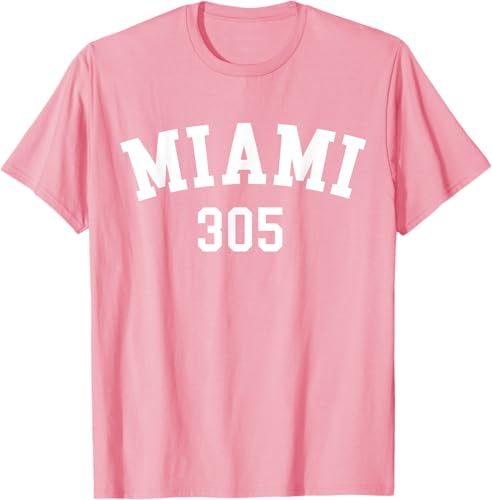 Miniatura 85 de Miami 305 USA American College Font T-Shirt Negro,Azul Marino,Azul Pastel,Arándano,Rojo,Plateado,Hierba,Verde Kelly,Marrón,Verde Oliva,Jaspeado
