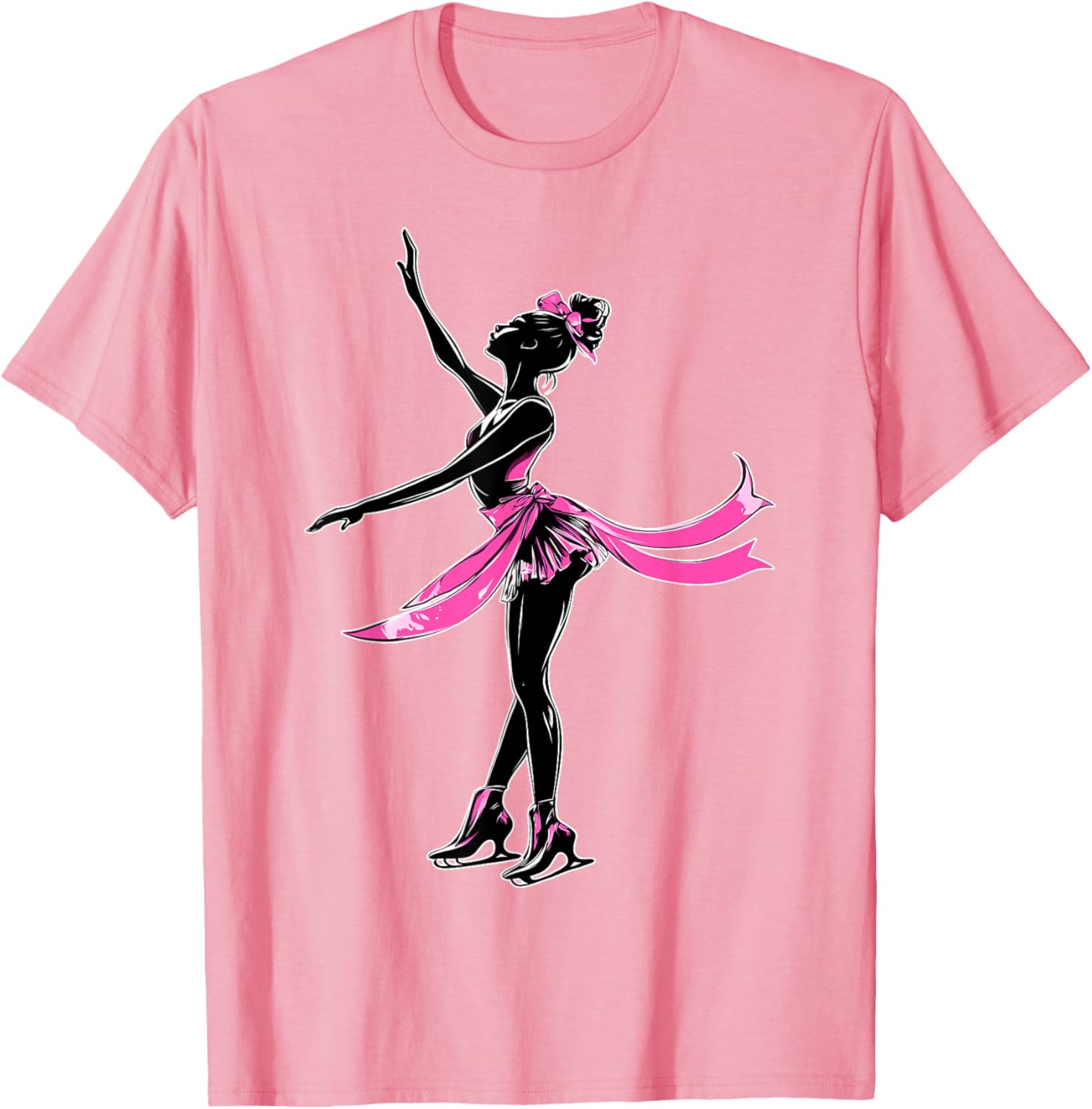 Coquette Bow Ice Skating Ice Skater Figure Skating Girl Mom T-Shirt
