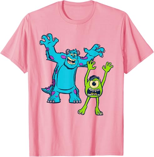 Miniatura 69 de Disney Pixar Monsters University Sulley and Mike T-Shirt Black,Navy Blue,Asphalt Grey,White,Baby Blue,Red,Kelly Green,Olive Green,Lemon