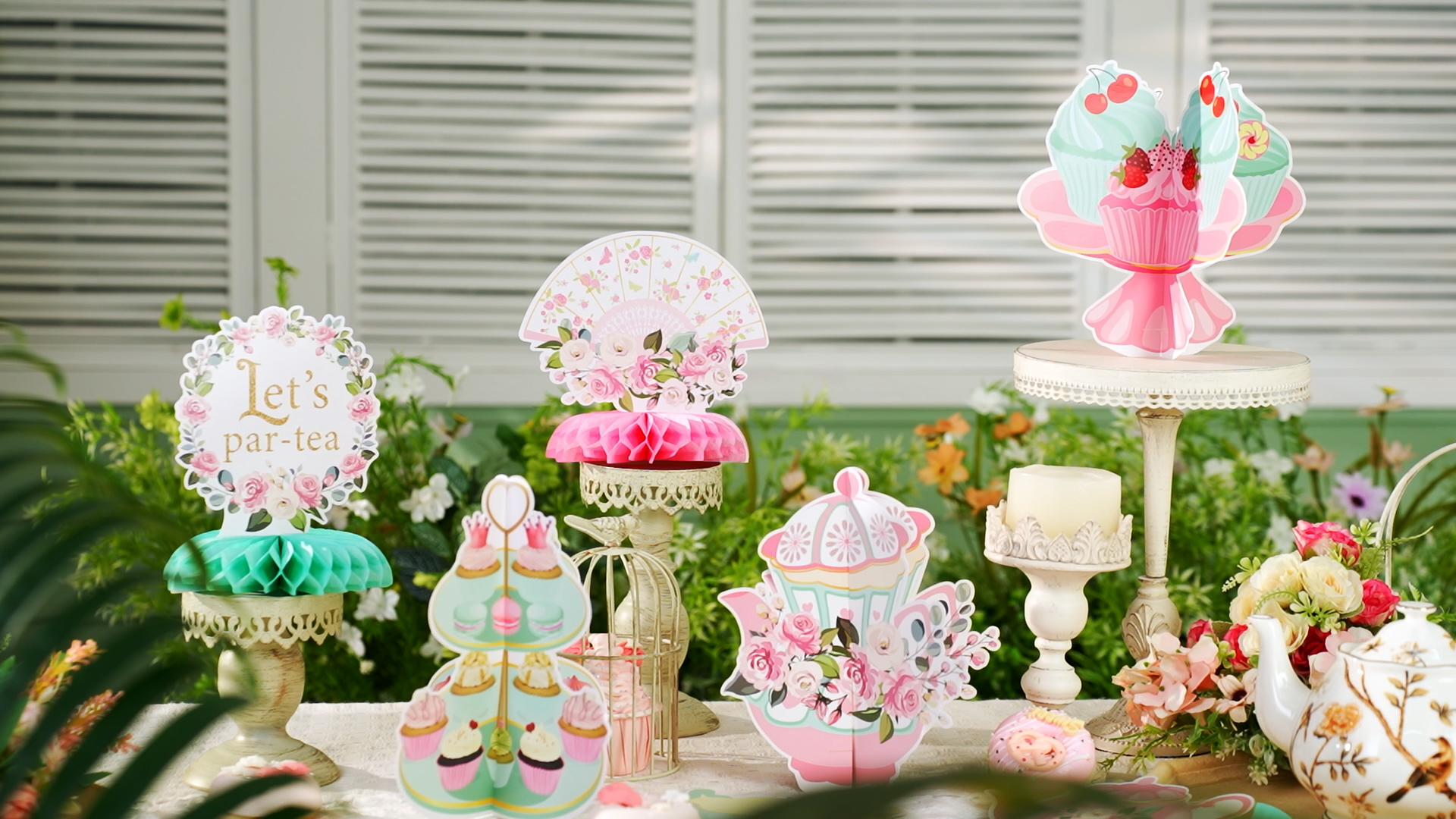 12 Centrotavola A Nido D'Ape Per Feste A Tè: Ghirlande Floreali Per Compleanni E Baby Shower - 5