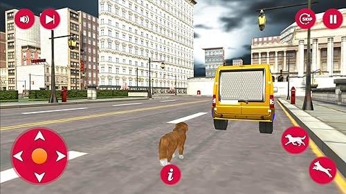 O meu jogo virtual de simulador de aventura de vida de cachorro para escapar de animais e resgatar a