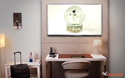 globo de neve HD grátis decorar sua tela com o belo homem da neve do natal no inverno na sua TV HDR