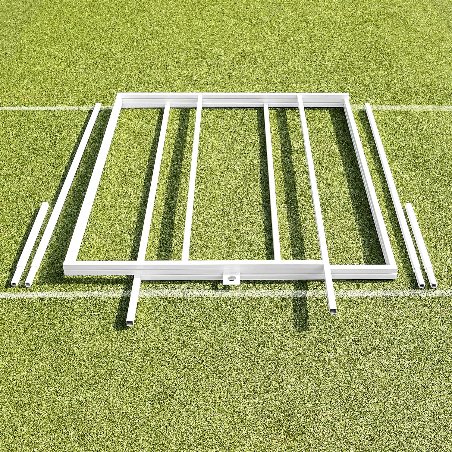 FORZA Professional Cricket Crease Marker – Durable Steel Construction with White Powder Coating – Folding Design for Easy Storage – Ensures Accurate & Regulation-Sized Crease Markings