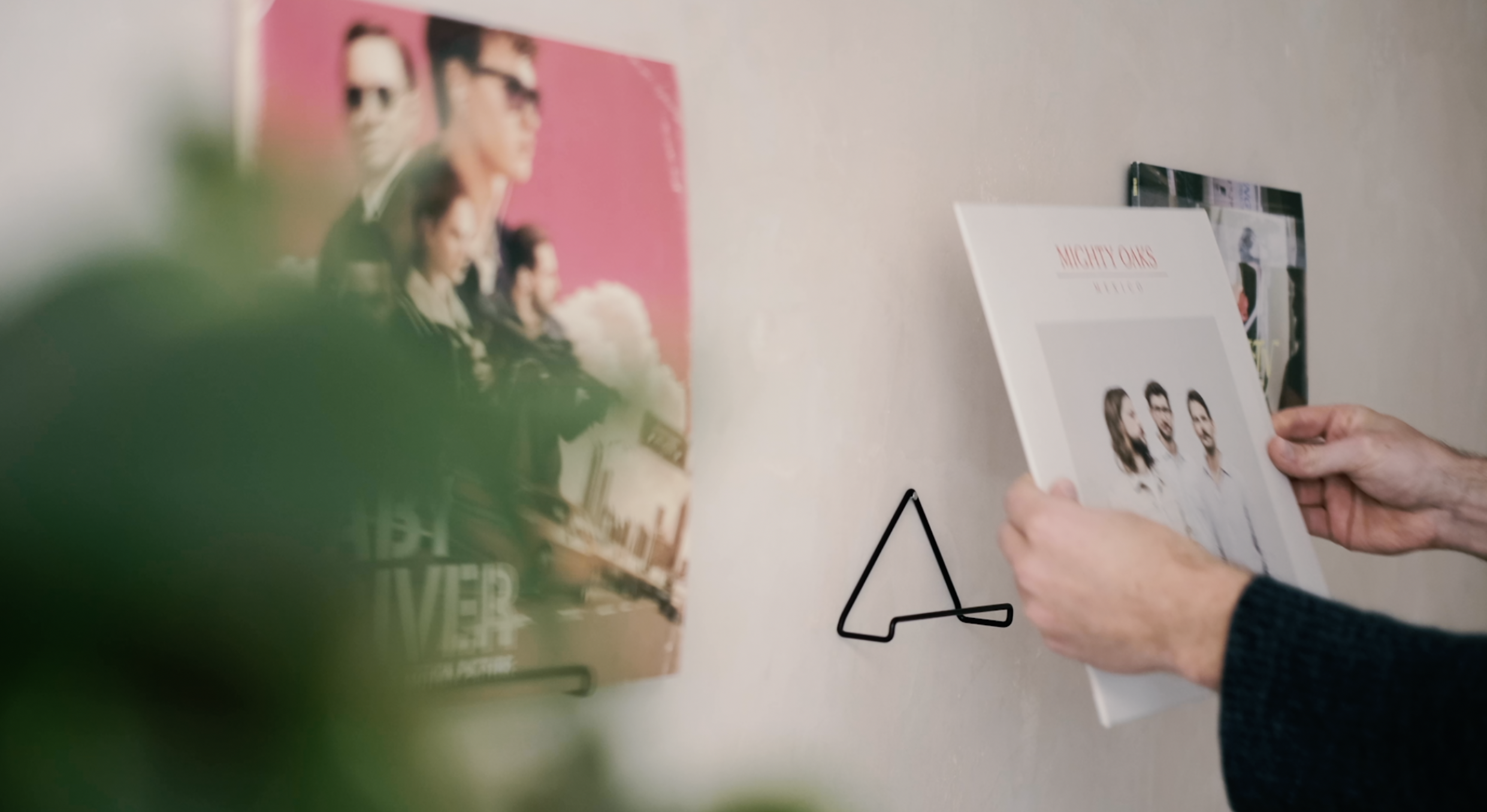 Lot De 8 Supports Muraux Pour Disques Vinyles En Acrylique Transparent