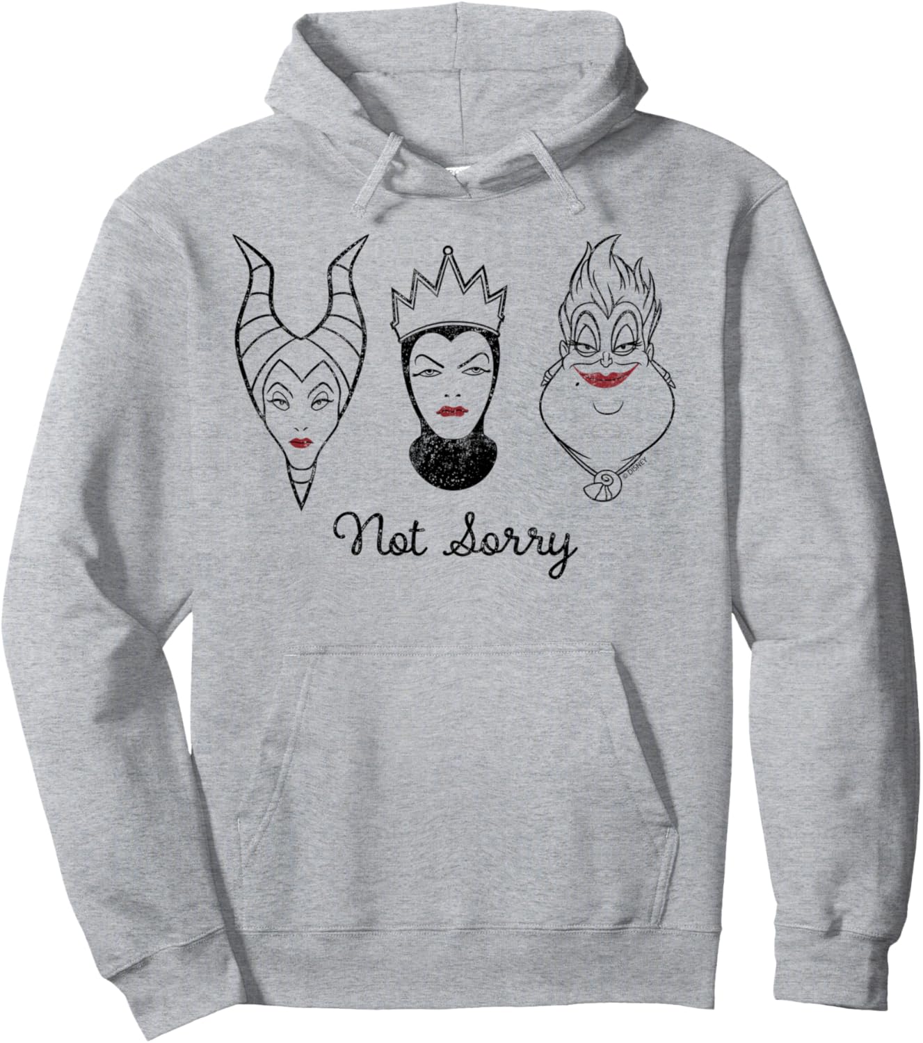 Disney Villains Ursula Maleficent Evil Queen Not Sorry Sudadera con Capucha