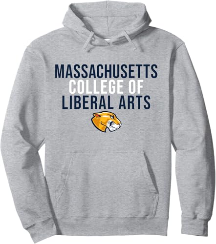 Mass Liberal Arts MCLA Trailblazers - Sudadera con capucha apilada, Gris