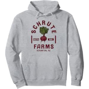 NBC The Office Schrute Farms Apparel Pullover Grey Men’s Small Classic Hoodie