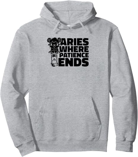 Aries Sign - Zodiac Star Horoscope Starsign Pullover Hoodie