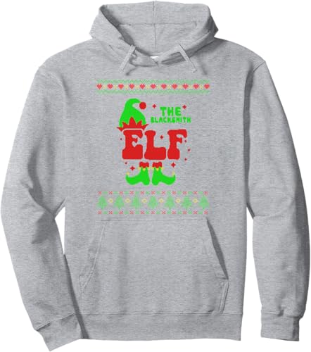 Miniatura 3 de Blacksmith Elf Family Matching Ugly Sweater Christmas Pjs Pullover Hoodie
