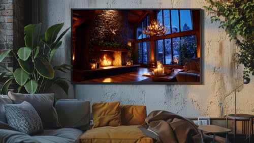 Ambiance chaleureuse au coin du feu - Chaleur du foyer et douces braises du chalet – vue 4