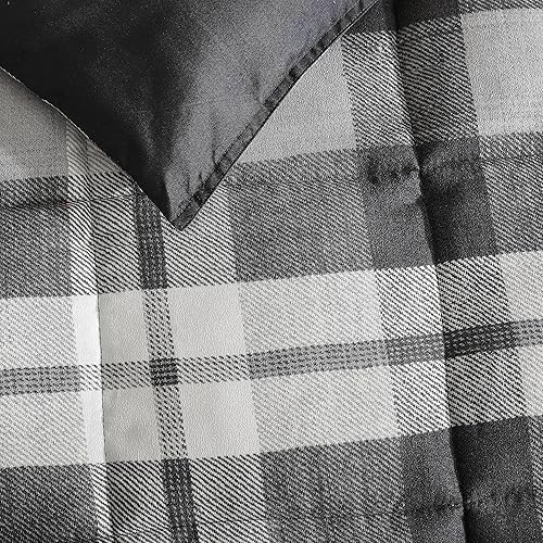 Miniatura 3 de Nautica - Juego de edredón King, ropa de cama reversible con fundas a juego, microgamuza con reverso sherpa, certificado Oek-Tex (Crossview Plaid