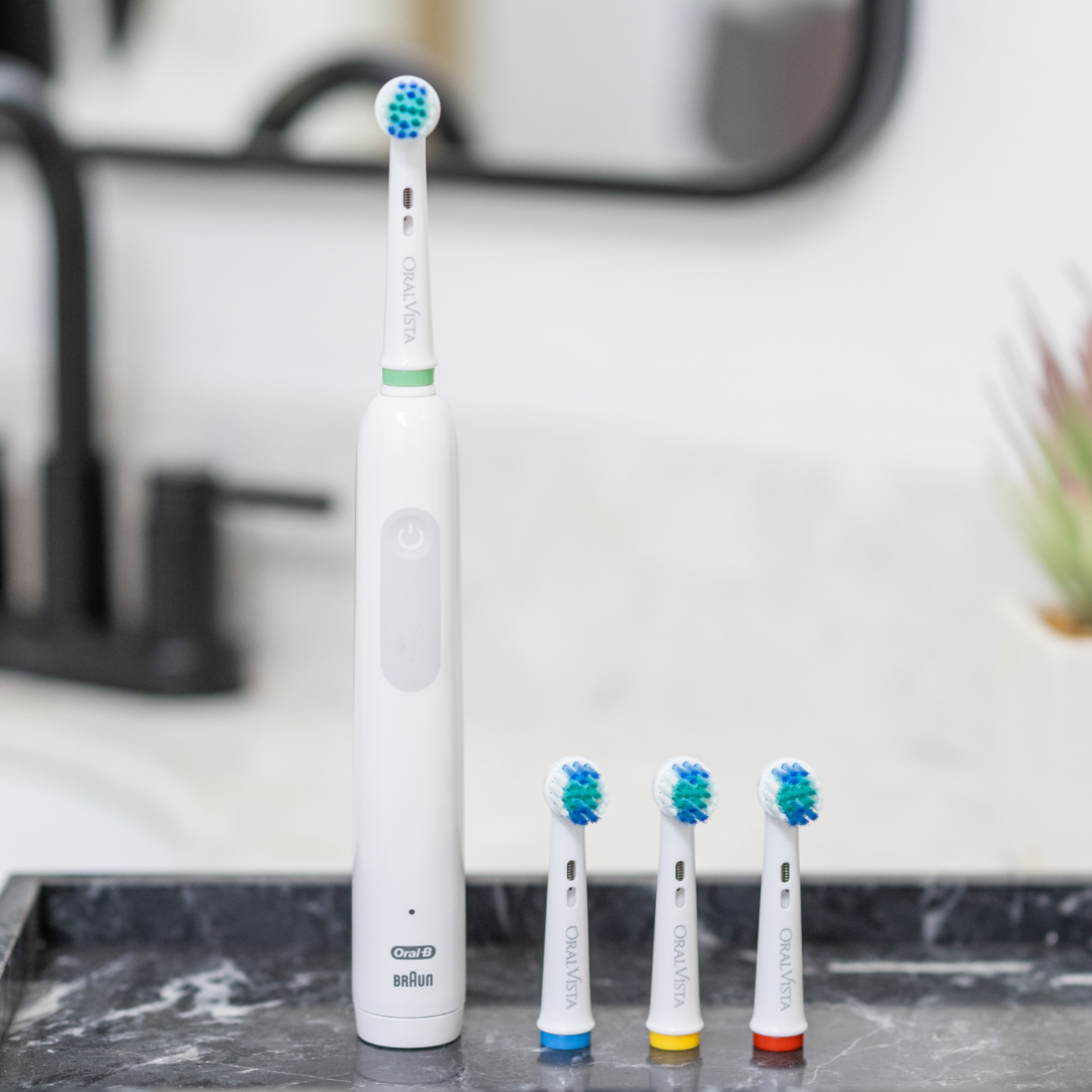 OralVista Elektrische Zahnbürstenköpfe, 4er-Pack Kompatibel Mit